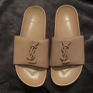 Yves Saint Laurent Joan Leather Sandal Blush